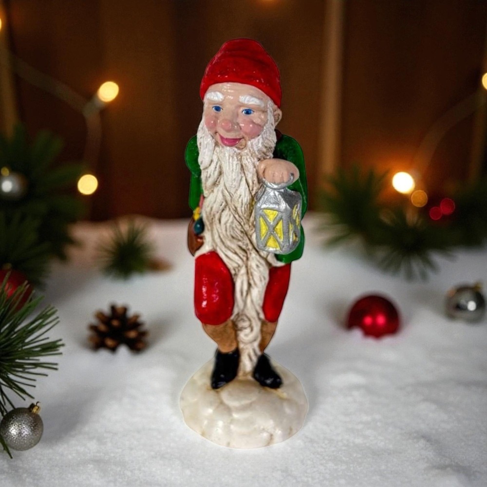 Julenisse Scandinavian‎ #274 "Brad"Christmas Gnome Chalkware Figurine Sculpture
